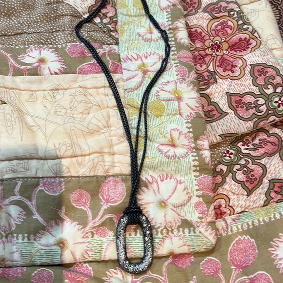 David Yurman Diamond Sterling Midnight Melange pendant 18" Necklace - Picture 2 of 4